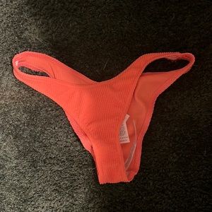 Topshop Coral Pink Hipster Swim Bottoms